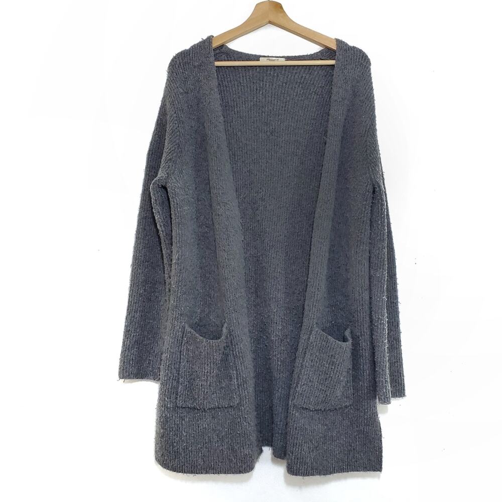 Madewell | Merino Wool Alpaca Blend Oversize Warm Open Cardigan with Pockets